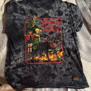 Steven Rhodes Black Tie-Dye Kids T-Shirt